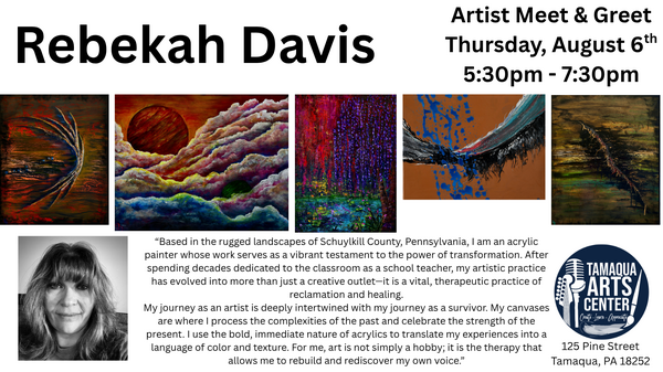 August Gallery Opening Reception featuring Rebekah Davis 1